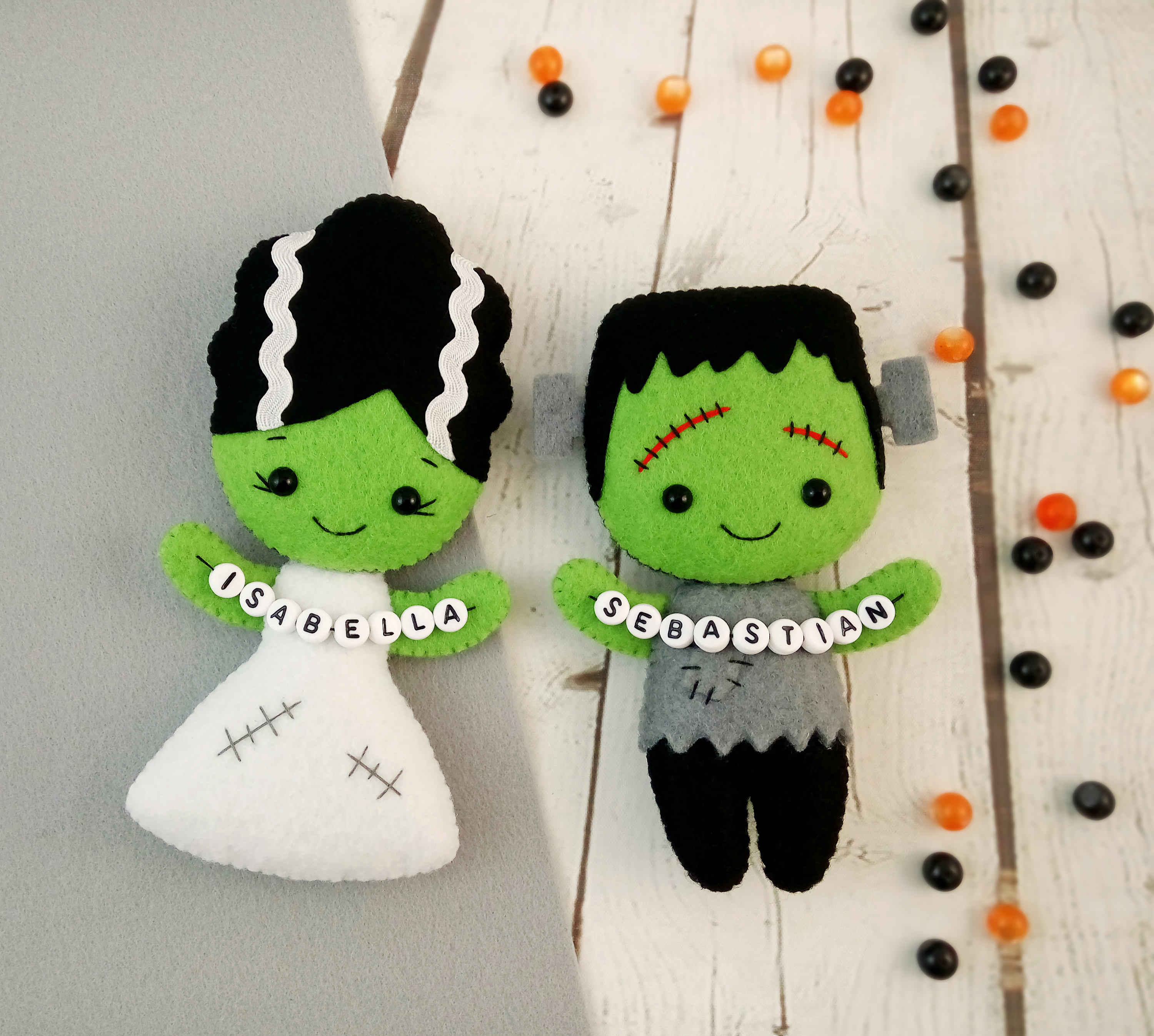 Halloween Decor Bride of Frankenstein Creepy Cute Doll Etsy