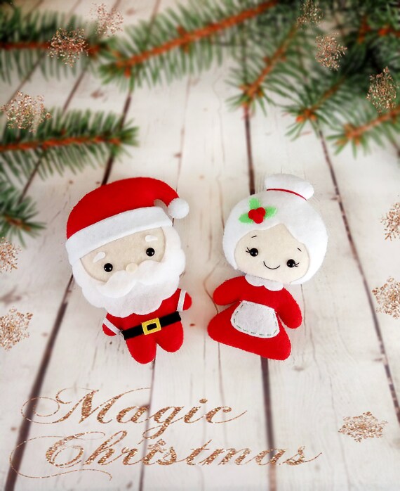 Christmas Decorations Santa And Mrs Claus Christmas Ornaments Holiday Decor Christmas Gift For Baby Christmas Tree Decoration New Year Decor