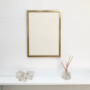 Distressed Gold Picture Frame • Gallery Acrylic or Glass