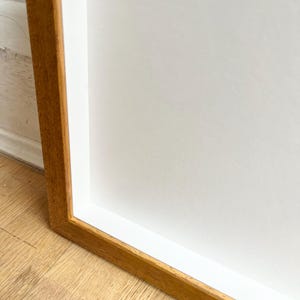 30x30inch Wood Box Frame • Gold Oak Stained Obeche Wood image 4