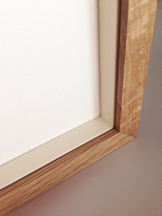 A3A1 Natural Oak/Ash Wood Box Frame All Standard Sizes from Etsy