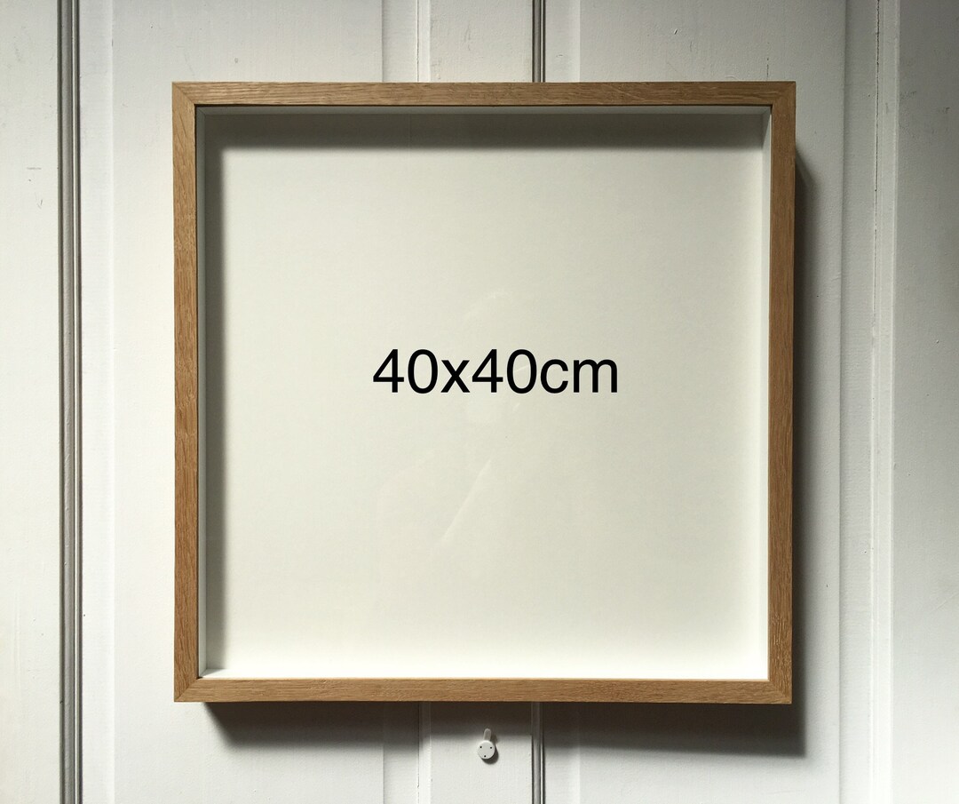 16x16inch • 40x40cm Natural Oak / Ash Wood Box Frame - Etsy