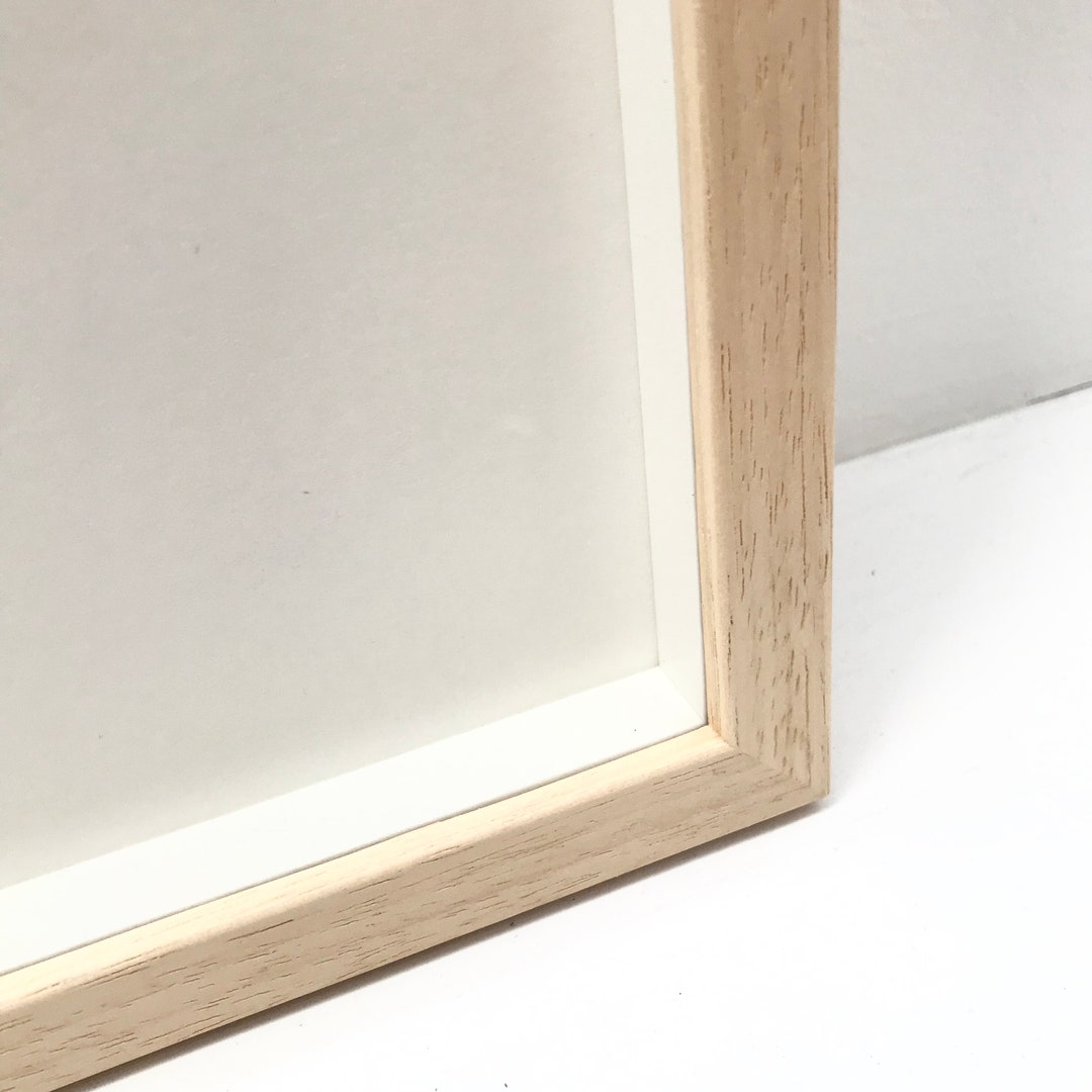 A3 30x40cm Natural Wood Box Frame With Gallery Acrylic or - Etsy UK