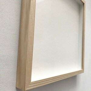 Natural Ash Wood Box Frame: 30x30cm Gallery Frame With Museum Glass - Etsy