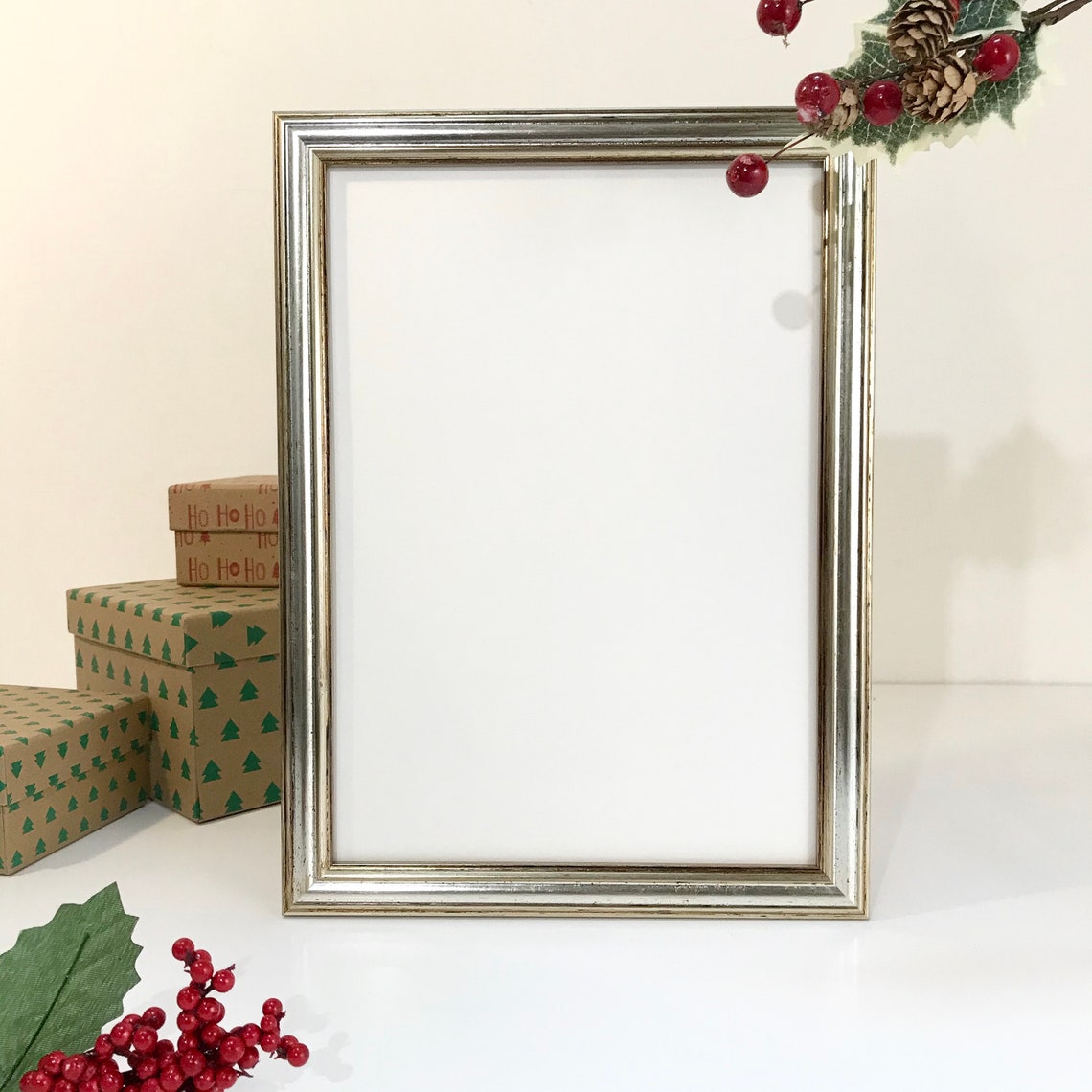 Antique Silver Frame A4 / 8x10in More Details in the Etsy