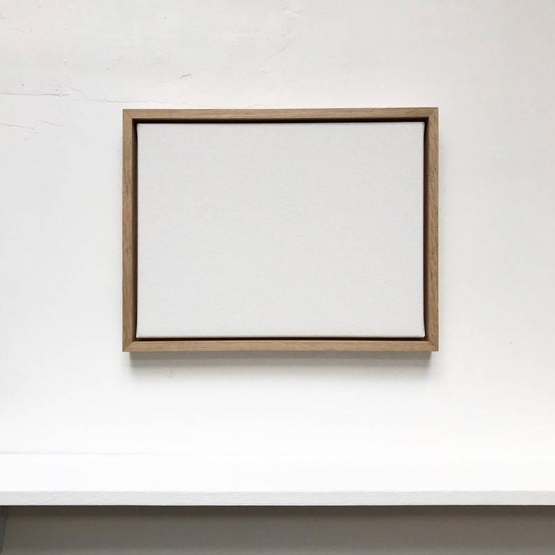 16x20in 30x40cm Natural Oak or Ash Tray Frame for Canvas Etsy