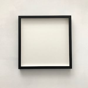 30x30cm Black Wood Picture Frame: Square Gallery Wall Art