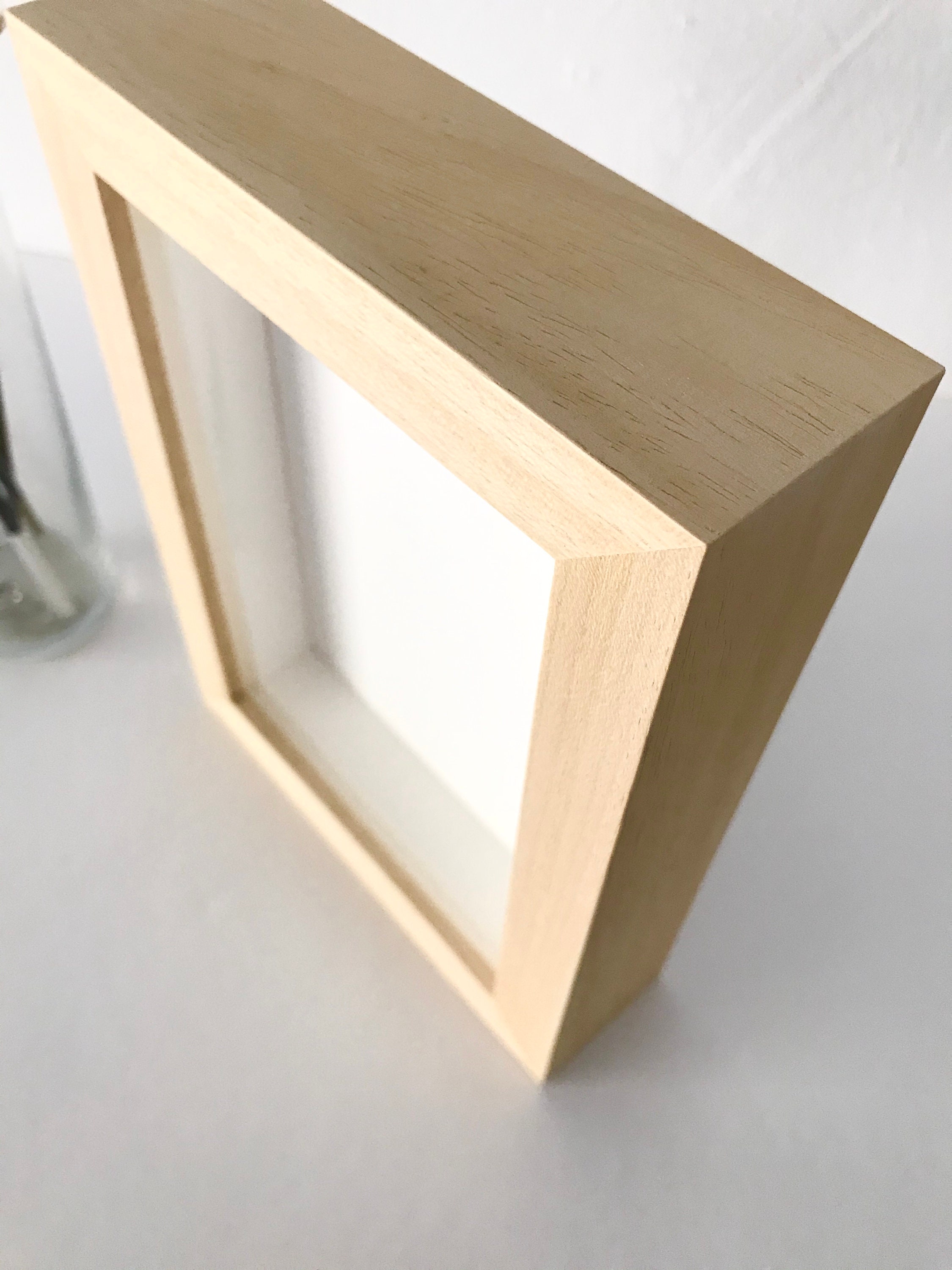Rustic Wood Box Frame Extra Deep Natural Wood Box Frame: 5x7 Shadow Display - Etsy