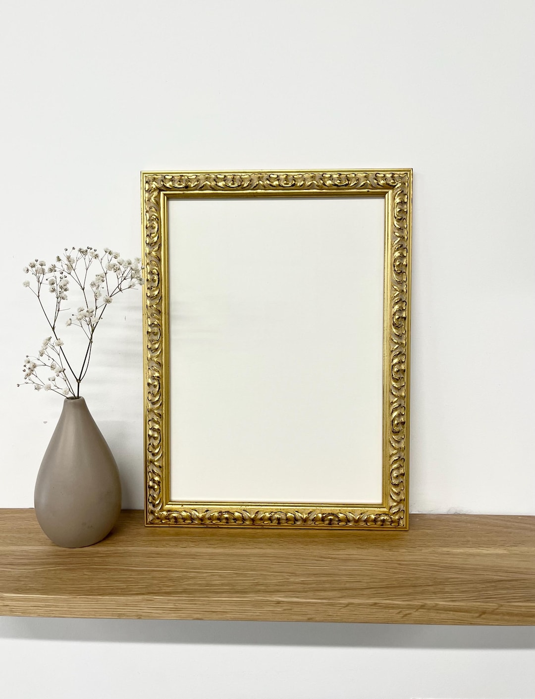 Ornate Gold Frame • Made of Real Wood With Gold Leaf • Any Size - Etsy