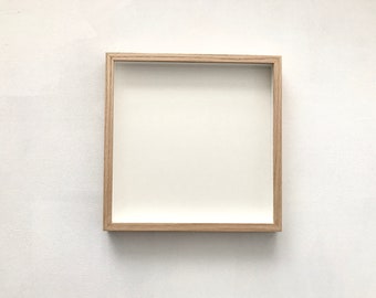 Square Oak Box Frames • All Sizes • Message with any non-standard sizes