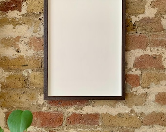 All Sizes • Brown Mahogany Wood Box Frame • Handmade Photo/Picture Frame