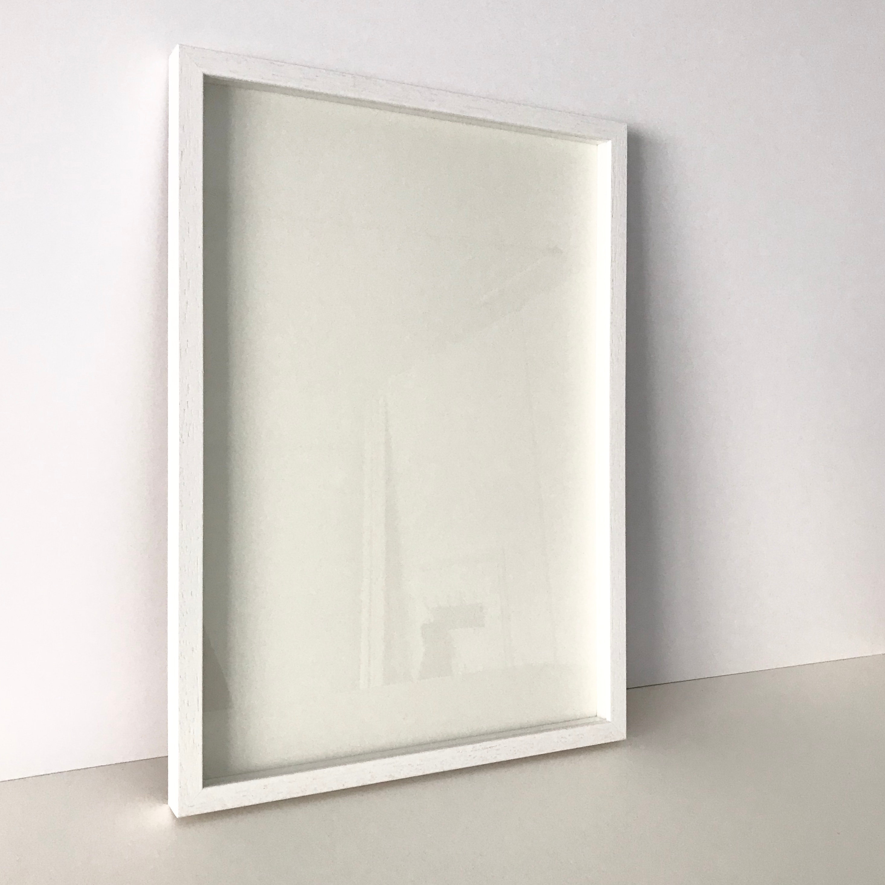 Thin White Wood Box Frame A3 30x40cm 12x16inches Etsy