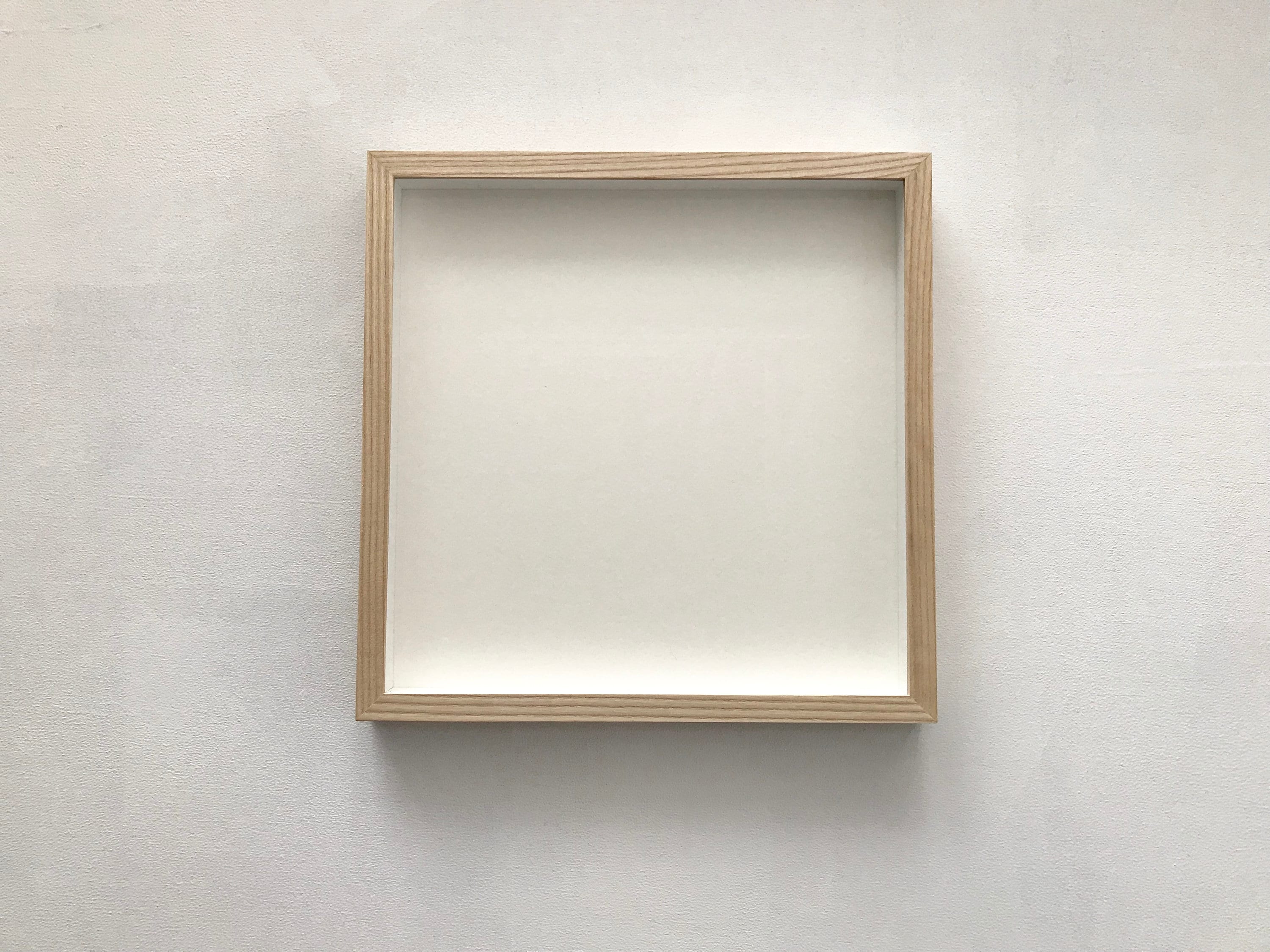 Box Frame Ash or Oak 30x30cm Natural Ash Wood Box Frame Museum Glass Etsy UK