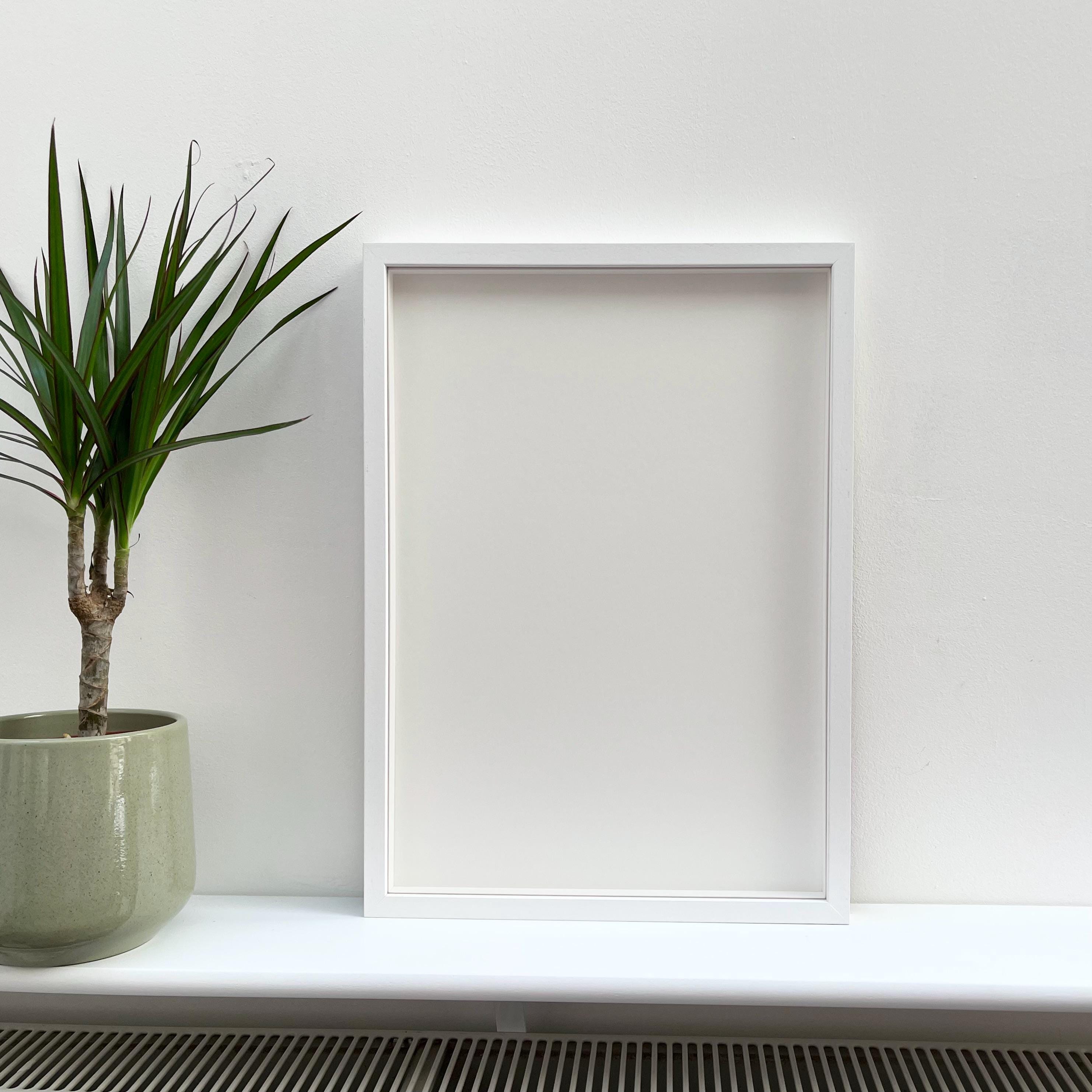 A3 White Wood Box Frame: Handmade Gallery Photo/picture Frame - Etsy UK