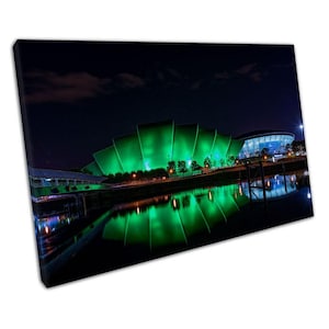 Scottish Hydro Canvas Wall Art Print - Glasgow Scotland Home Office Decor