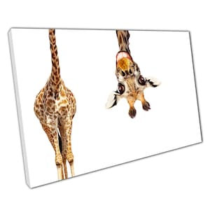 Funny Animals giraffe Art Canvas Wall Art print on canvas Picture for Home Office Decor