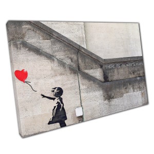 Banksy Girl with the Red Balloon Canvas wall art print on canvas Picture for Home Office Decor