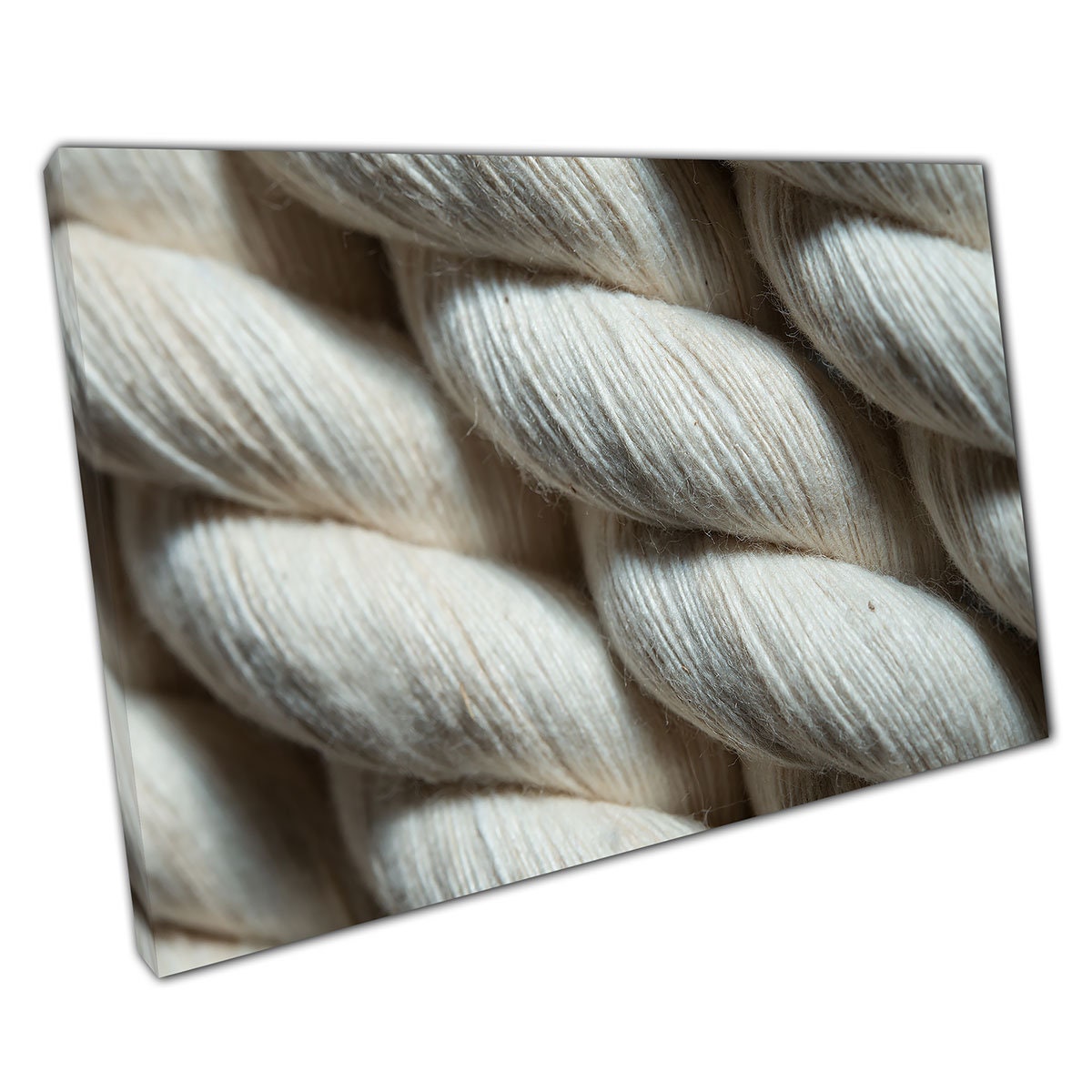 Natural Cotton Rope Zoomed in View Textile Texture Wall Art - Etsy UK