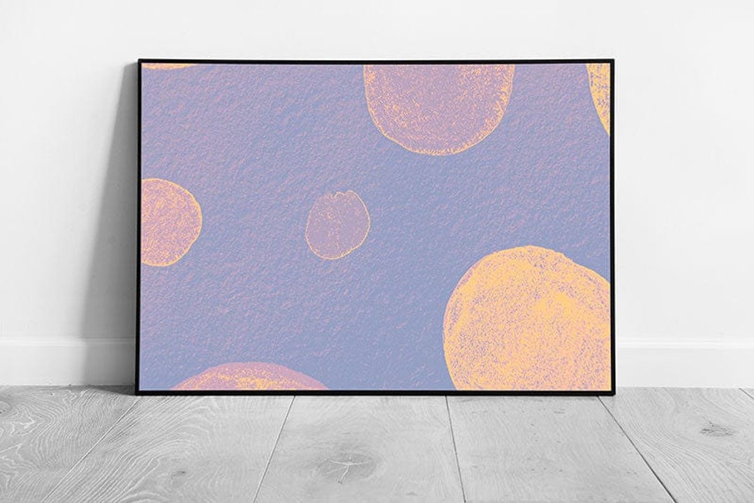 Abstract Polka Dot Wall Art Print - Pastel Pattern Framed Picture - Etsy