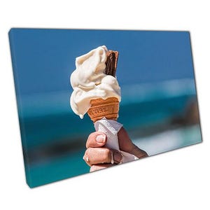 99 Flake Whippy Ice Cream Cone Wandkunst Druck auf Leinwand für Home Office Decor