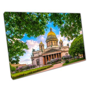 St. Petersburg St. Isaaks Kathedrale Museum Wahrzeichen - Russische Wand Kunst Leinwand für Zuhause & im Büro