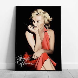 Framed Marilyn Monroe Icon: Modern Wall Art Print - Stunning Contemporary Artwork on Paper