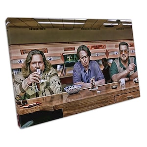 The Big Lebowski Bowling Art Print: Dude, Walter & Donny Wall Decor for Home or Office