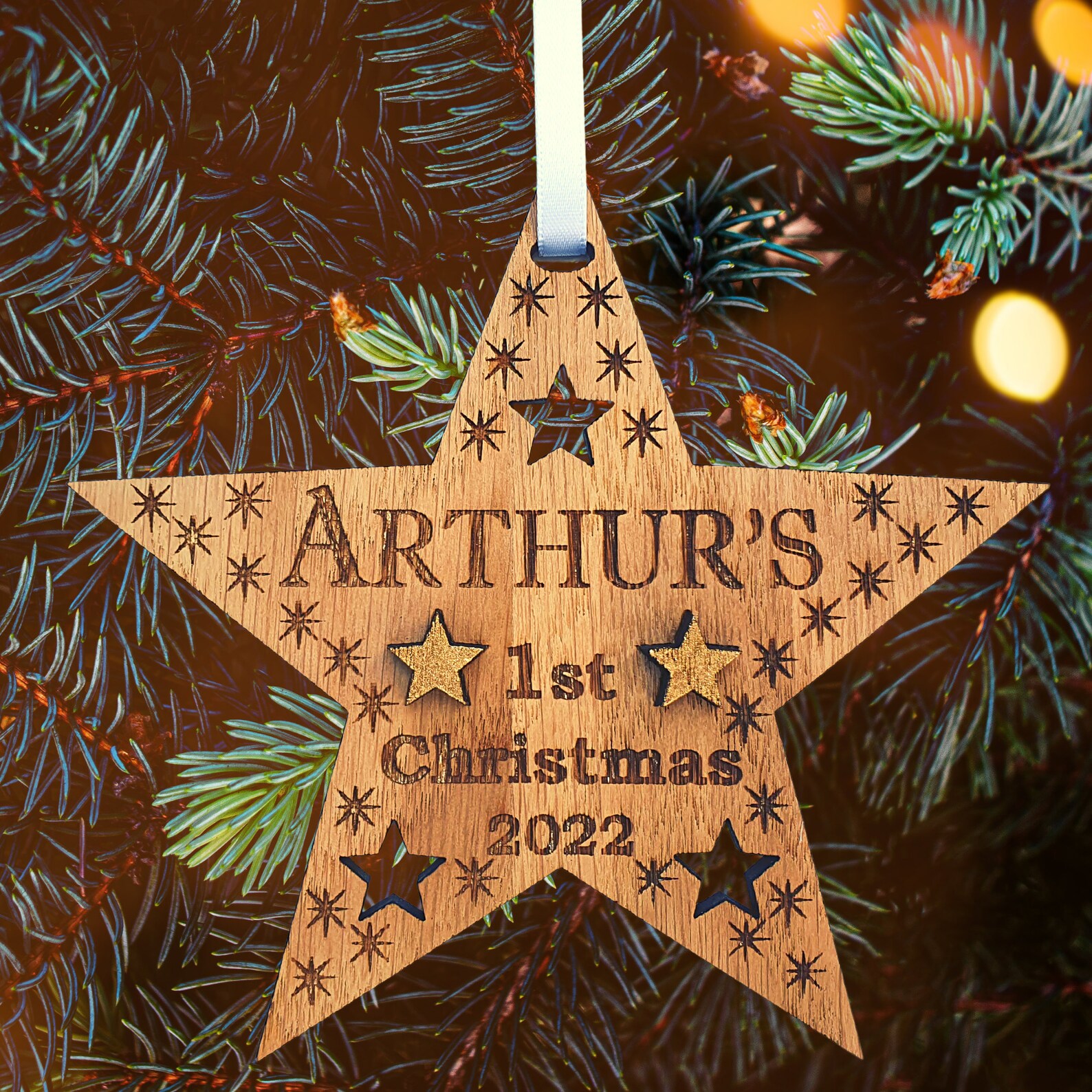 Personalised Babys First Christmas Decoration 1st Christmas - Etsy UK