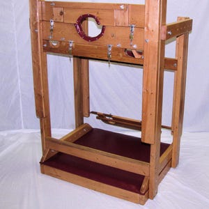 Deluxe Dungeon Stock, Adult sex furniture Sturdy and comfortable spanking stock built in the USA!