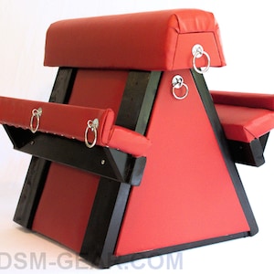 Sex Bench Spanking Horse  With Rails and Pads Sex Chair Bondage Furniture Dungeon Furniture Bondage all Made in the USA!