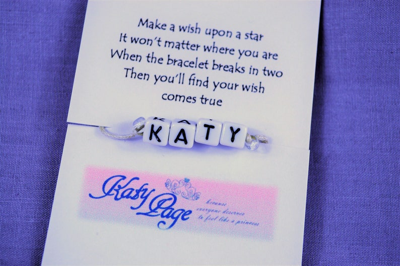 Personalised Name Wish Bracelet