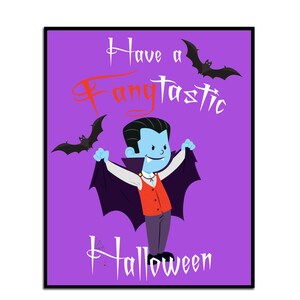 Dracula Halloween Printable, Halloween Prints, Halloween Printables, fangtastic Halloween,Halloween Decor,Halloween Printable Decor,Poster