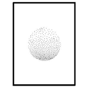 Scandinavian Print | Scandinavian Modern | Scandinavian | black white art | dots |Minimalist Poster |  Instant Download |Printable Wall Art