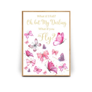 Butterfly Nursery Art: Inspirational Watercolor Print (Digital Download)