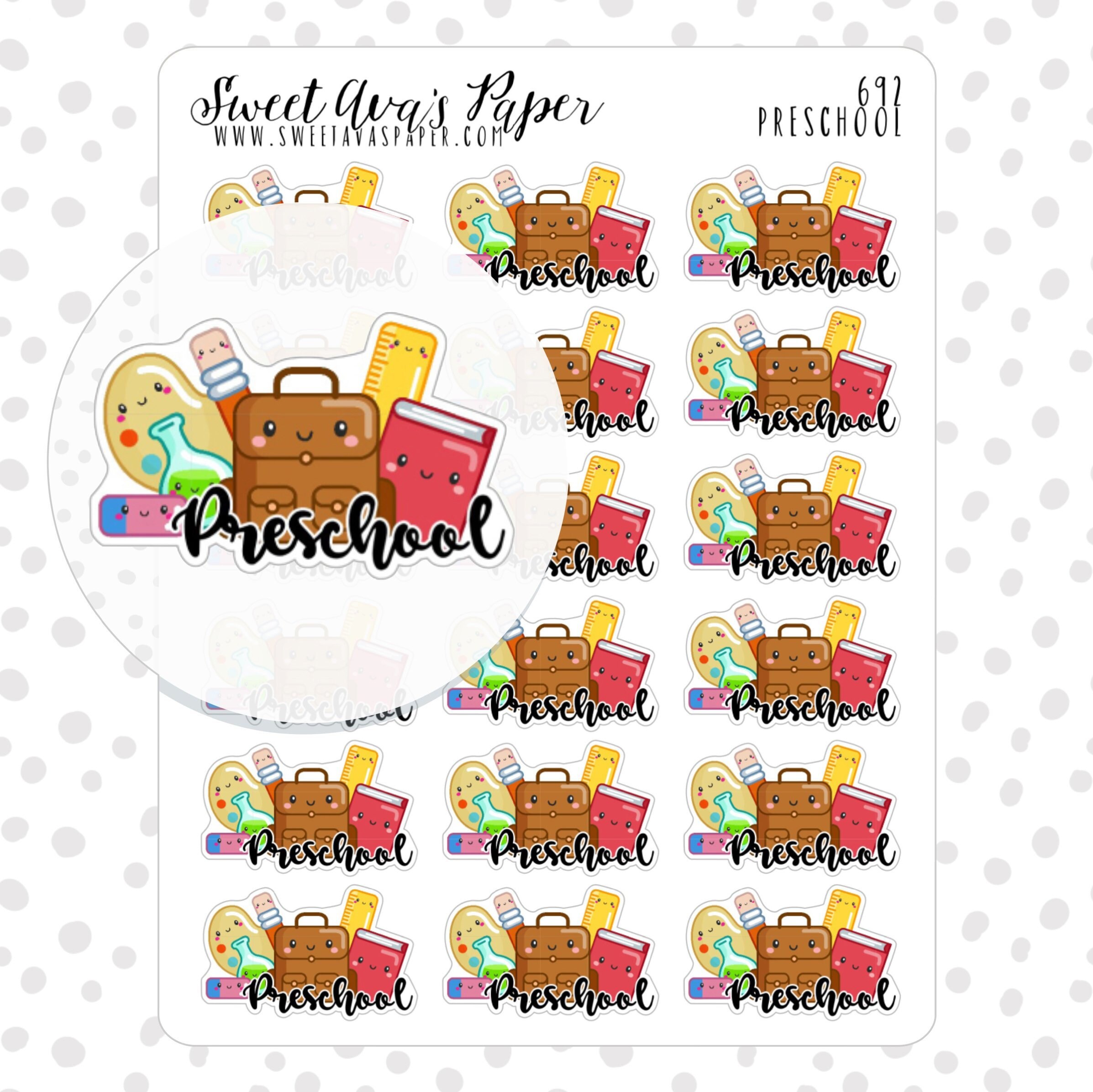 Preschool Stickers School Stickers Mommy Stickers Kid Etsy