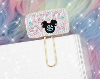 Let It Snow Planner Clip, Bookmark, Paper Clip