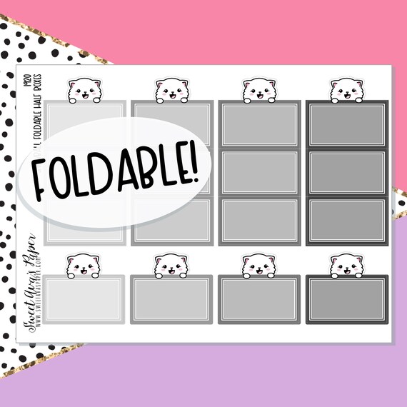 foldable envelope planner stickers cat planner stickers envelope planner stickers half box planner stickers hand drawn 1920 foldable envelope