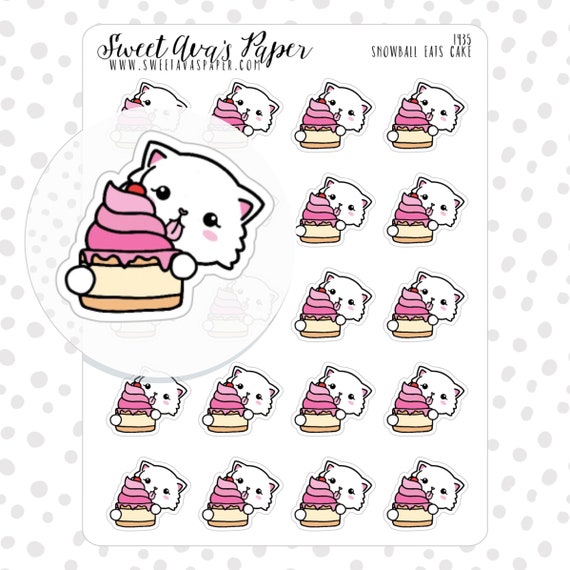 Kuchen-Sticker Kuchen Aufkleber Geburtstag-Sticker | Etsy