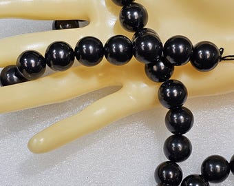 Metaphysical Shungite Beads, 16 mm Round