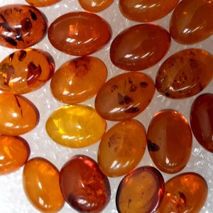 Designer dream Natural Baltic Amber oval cabochon 10 x 13 mm lot 3 pcs 8 lots Designer dream Natural Baltic Amber oval cabochon 10 x 13 mm lot 3 pcs 8 lots