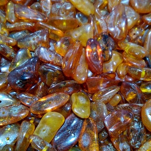 Reduced! Bead Happy Genuine BALTIC amber free form nugget beads lot Weight 50,100 0r 200 carats  about 20,40 OR 75 pcs size about 5 x 12 mm