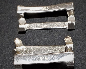Sterling Silver Ring Guards: 2x2mm & 2x3mm Band Adjusters - Set of 4 pcs