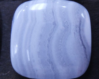 Reduced! Designers Dream.ONE Blue Lace Agate cabochon size 20 X 20 mm  1 pc Weight 18  Carats