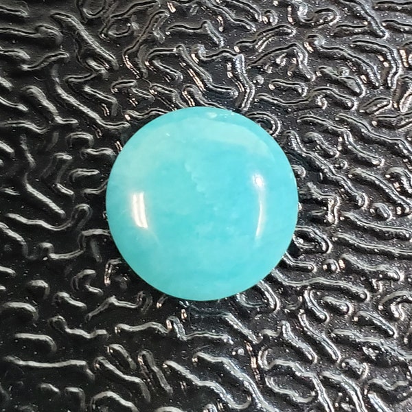 Designer dream! Natural Amazonite from Peru square  1 one cabochon size 12 mm Weight  about 5 Carats