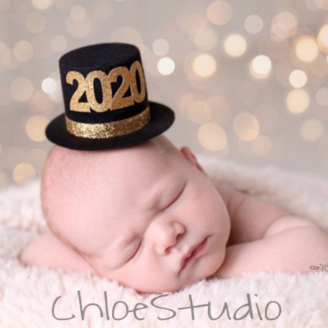 infant black top hat