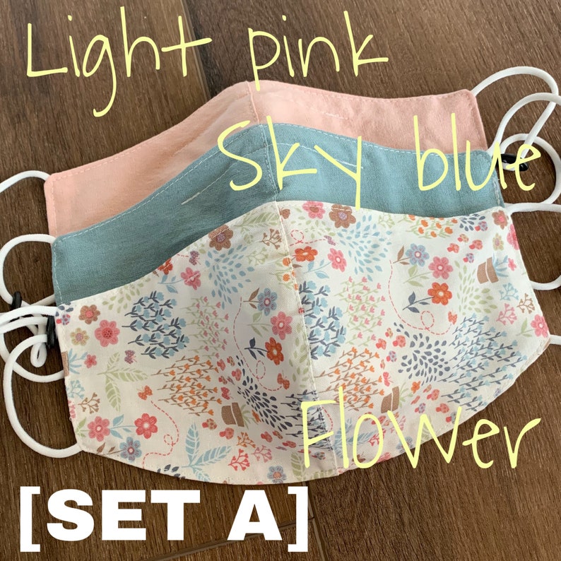 Mask With Filter Pocket Multilayer Green Made In USA Adult Etsy