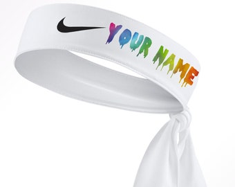 nike black headband tie