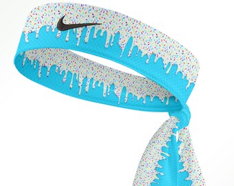 Custom Ice Cream Drip Nike Dri Fit Head Tie Headband Multi Etsy
