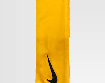 yellow nike tie headband