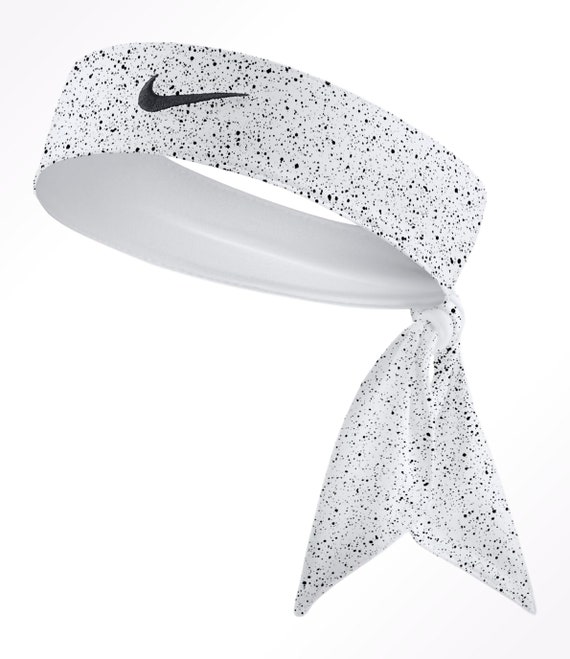black and white nike tie headband